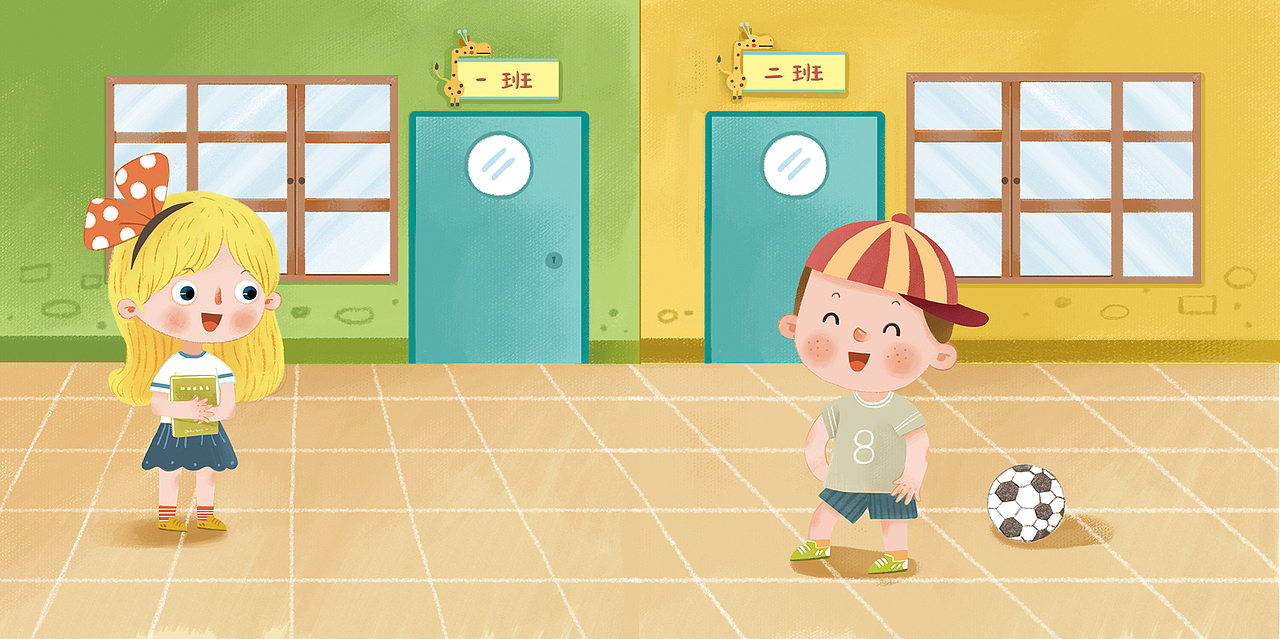 我在一年级二班。你呢?我在二年级一班。