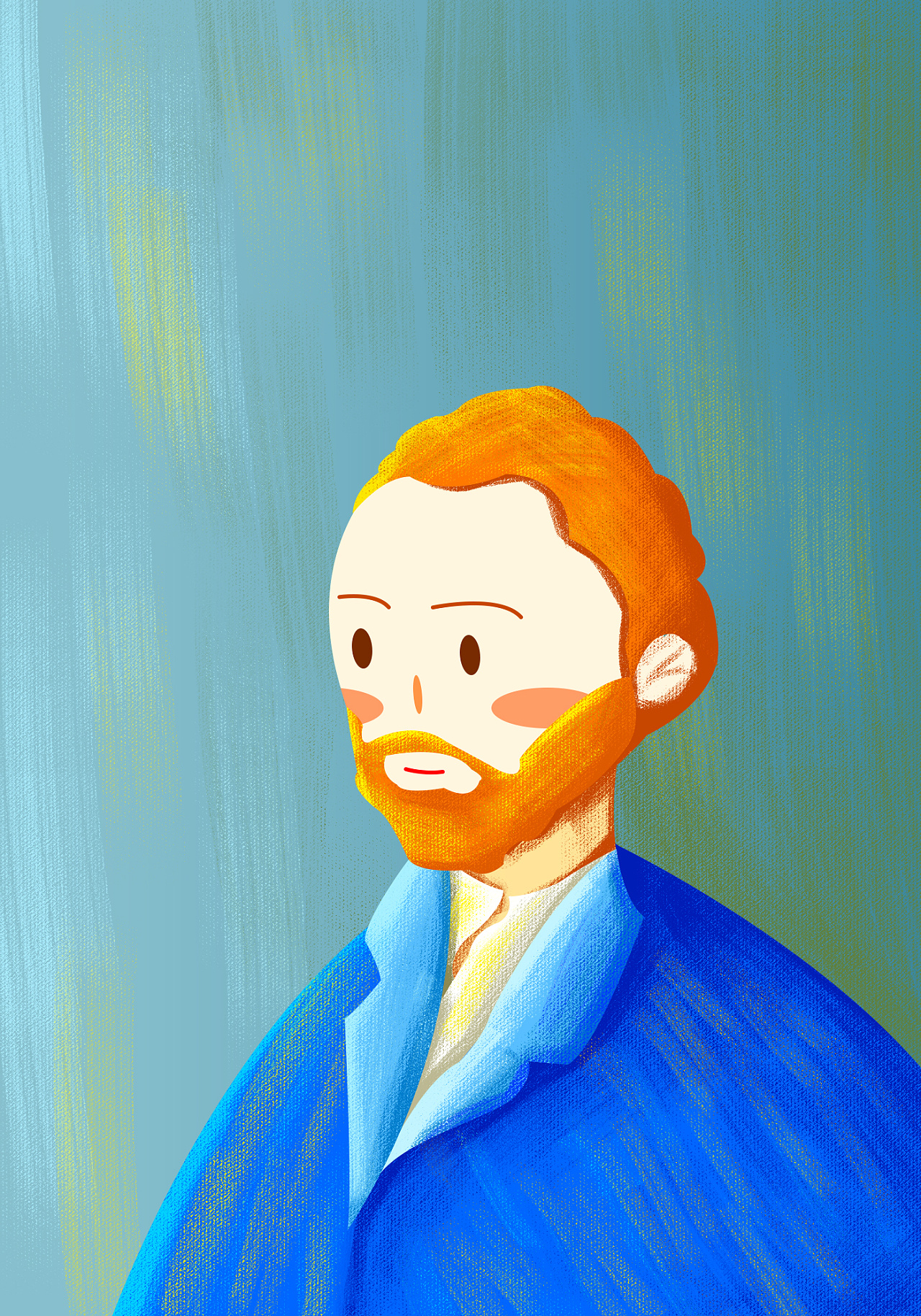 名画 大师 插画