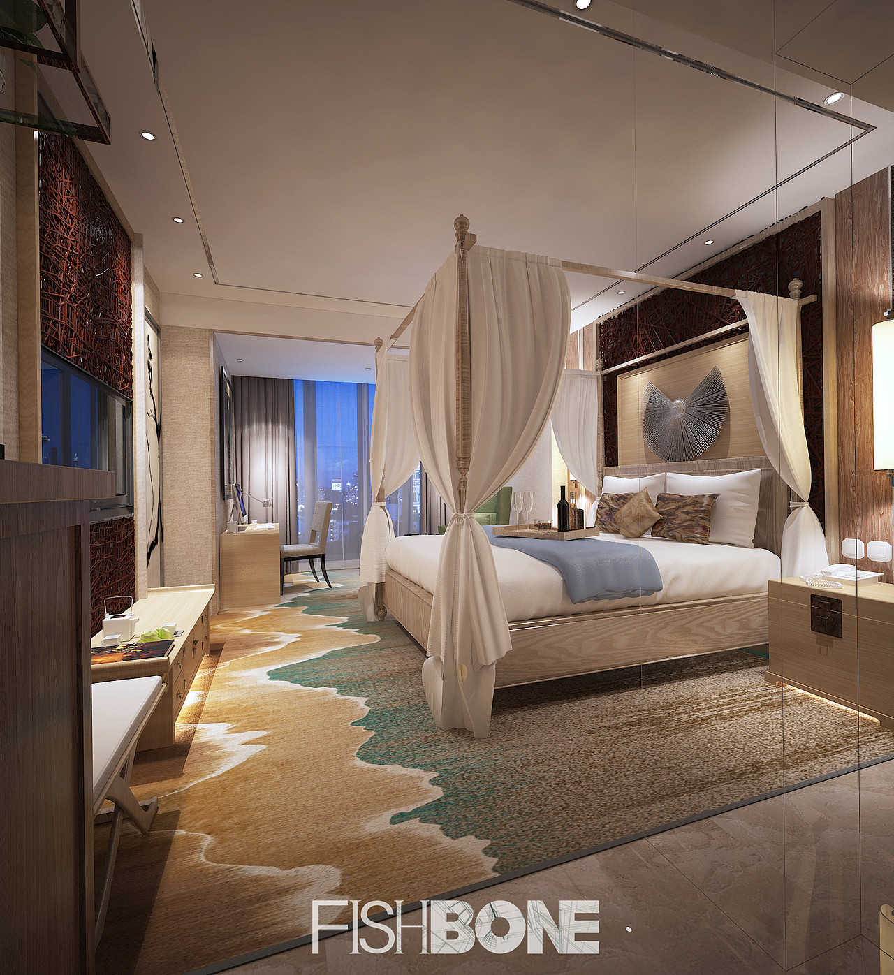 鱼骨设计-城市精品酒店