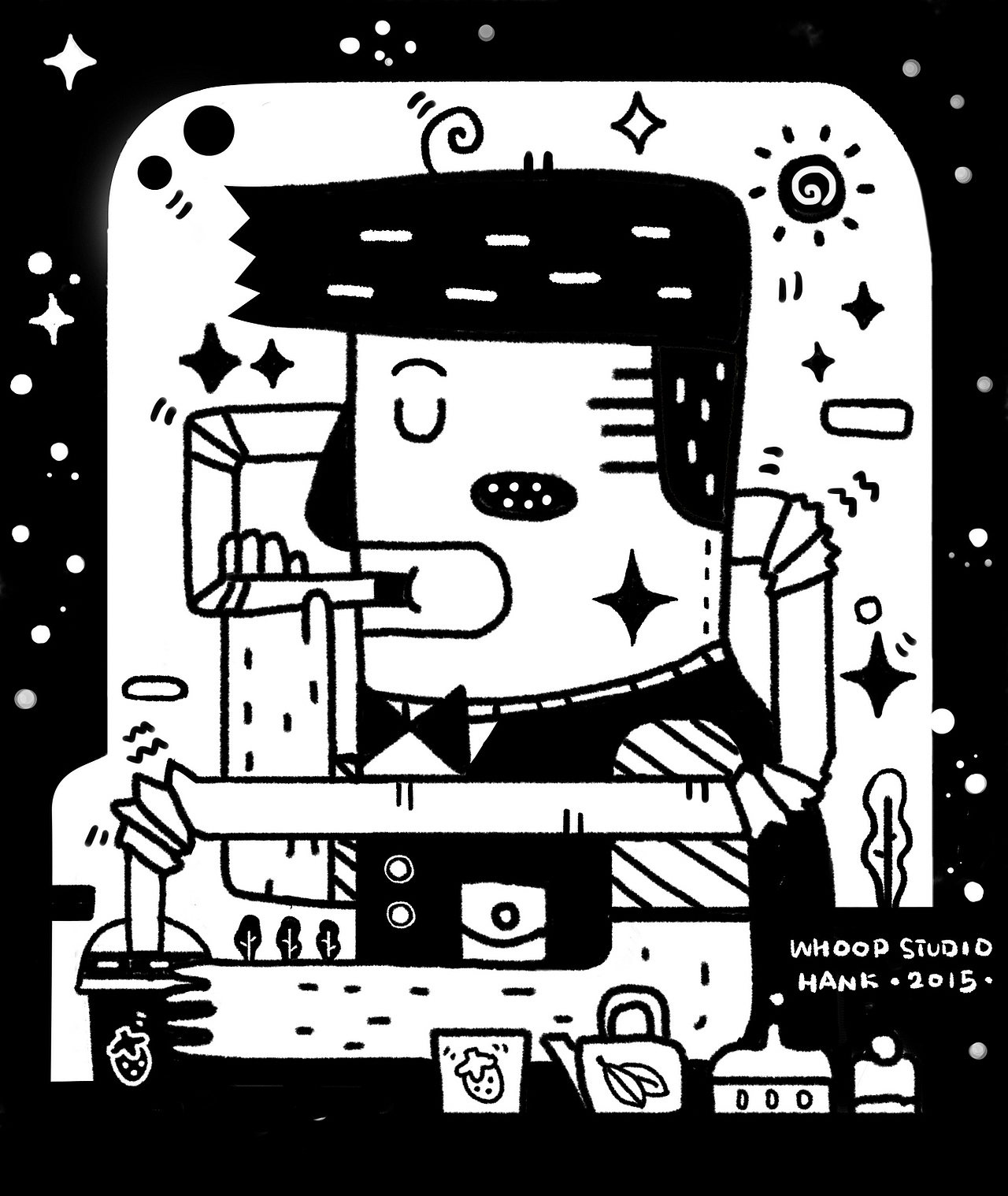 果茶时光（图ZMjY3NDgxMTY=） - 商业插画 - 站酷设计师含橙Hank原创素材 - 站酷ZCOOL