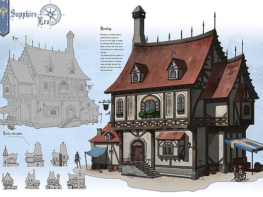 日式酒馆|插画|游戏原画|豆侧耳倾听_原创作品-站酷zcool