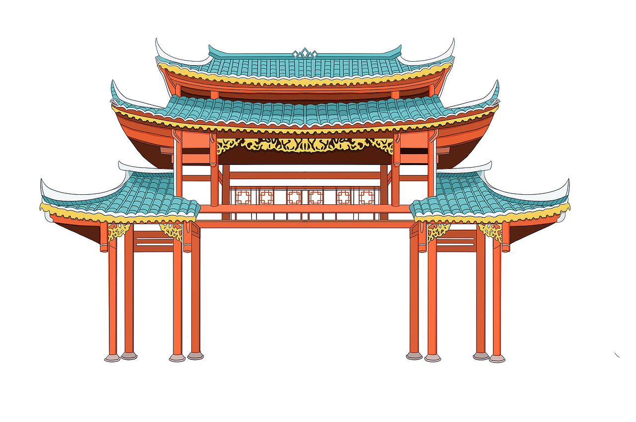 西江千户苗寨系列插画