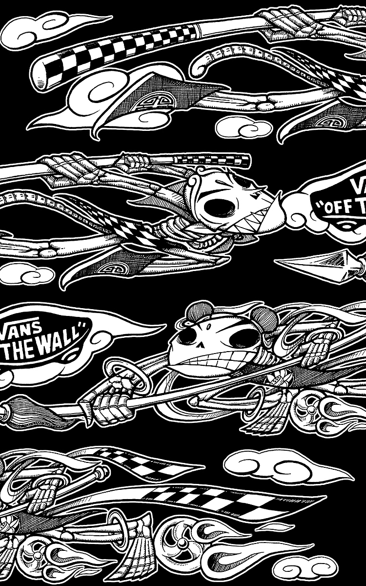 woodward北京滑板公园vans主题涂鸦墙