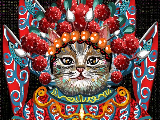 一組有趣的貓咪（個人主頁-ZMzI1MTEyMzI=） - 商業(yè)插畫 - 站酷設計師十二月半子原創(chuàng)素材 - 站酷ZCOOL