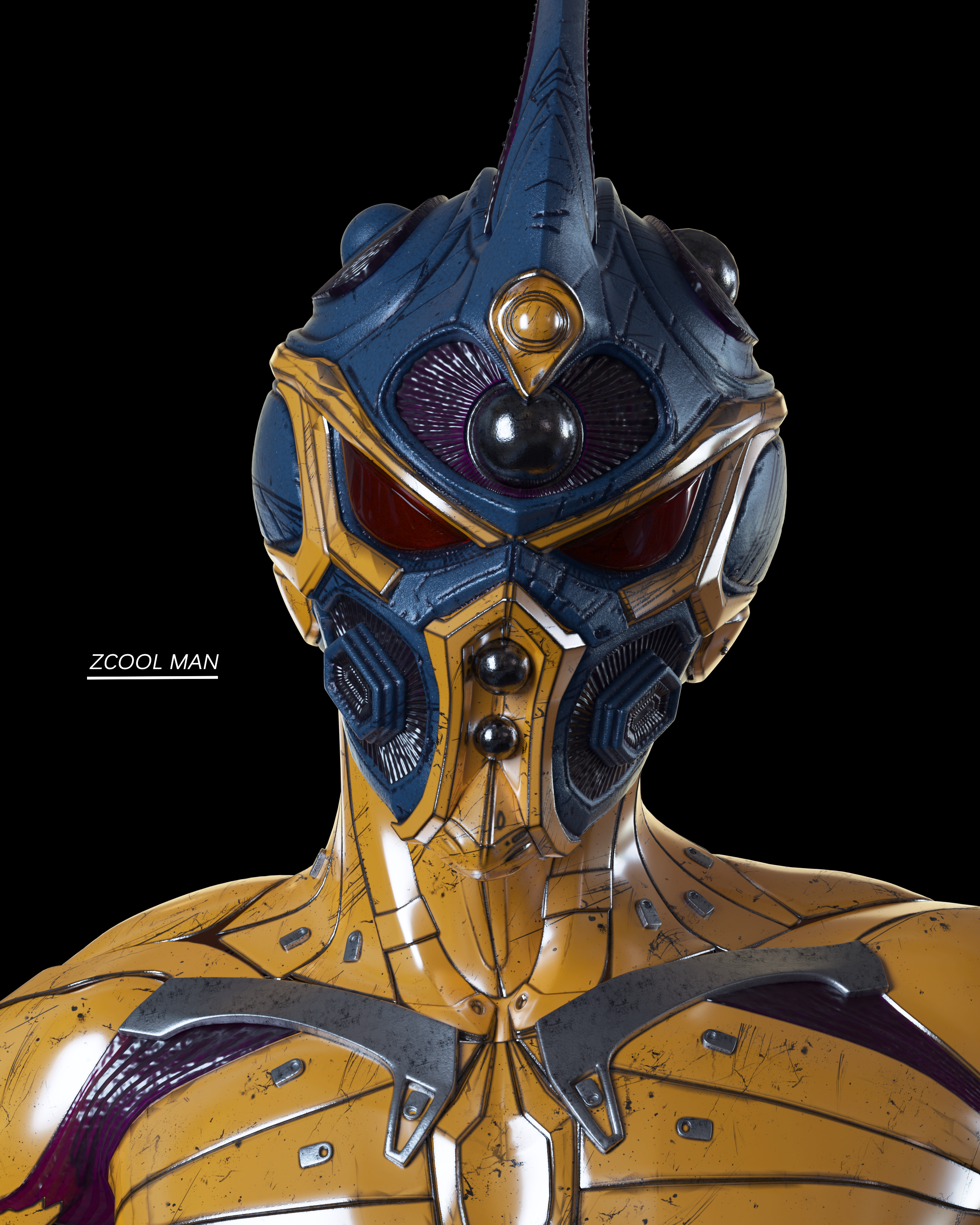 【强殖装甲 zcool man】——角色表现-z侠|三维|人物/生物|略略略阿柒