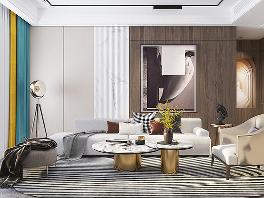 朋友家的现代风格