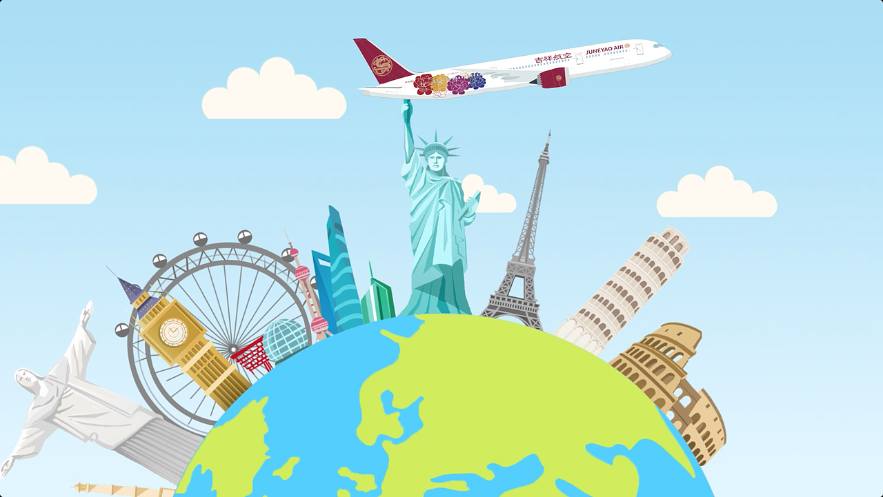 吉祥航空赫尔辛基万塔机场转机MG动画（图ZMjA3NDg0Mjg4） - Motion Graphic - 站酷设计师Allen_思原创素材 - 站酷ZCOOL