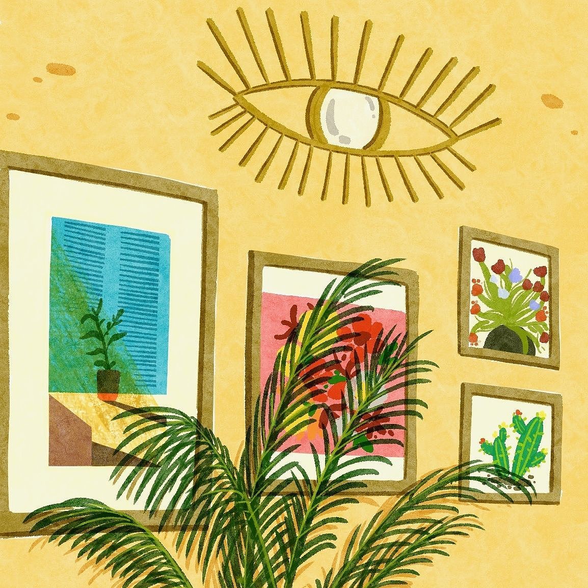 场景插画｜住在大海边（图ZMzM5MDg5Mjky） - 创作习作 - 站酷设计师爱画画的嘟妈原创素材 - 站酷ZCOOL