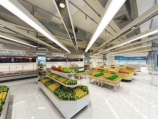 重庆超市装修设计/超市设计规划/超市案例效果图