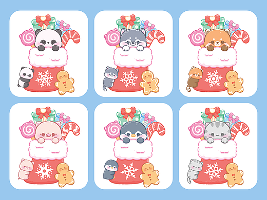 🎄圣诞节小动物｜Merry Christmas✨