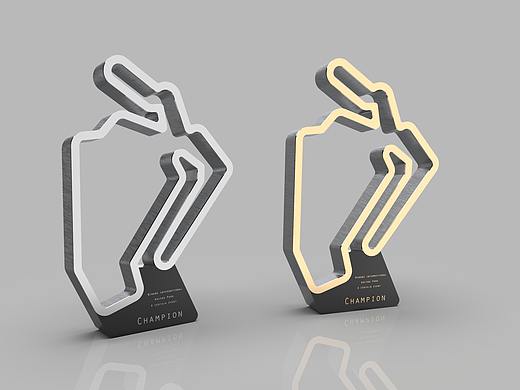 赛车场奖杯设计