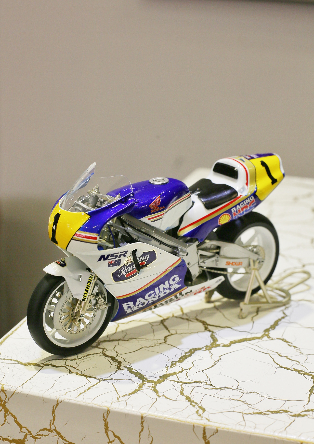 长谷川112nsr500乐富门1989摩托车模型完成品