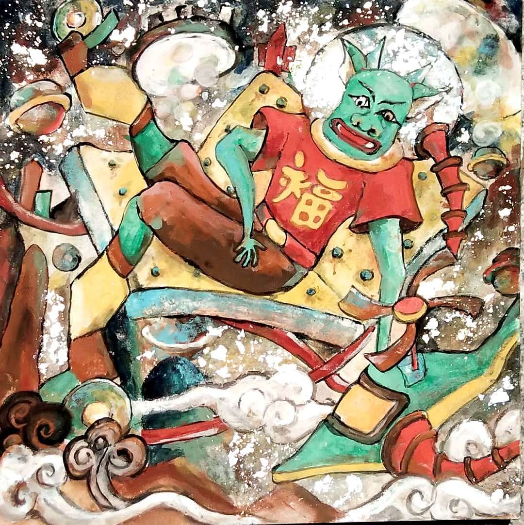 年兽系列（图ZMjA4OTI1Mjcy） - 艺术插画 - 站酷设计师何呵哈哦原创素材 - 站酷ZCOOL