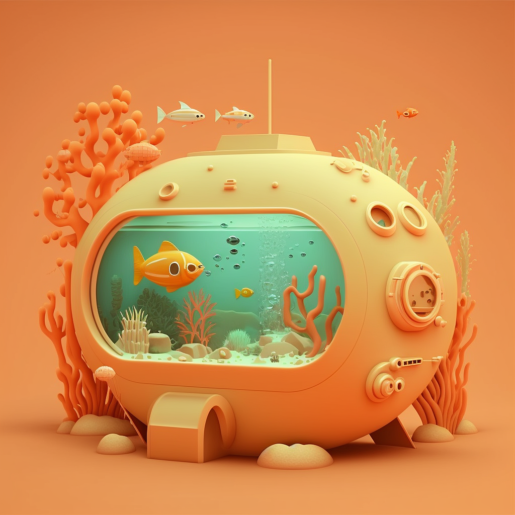 卡通水族馆系列场景