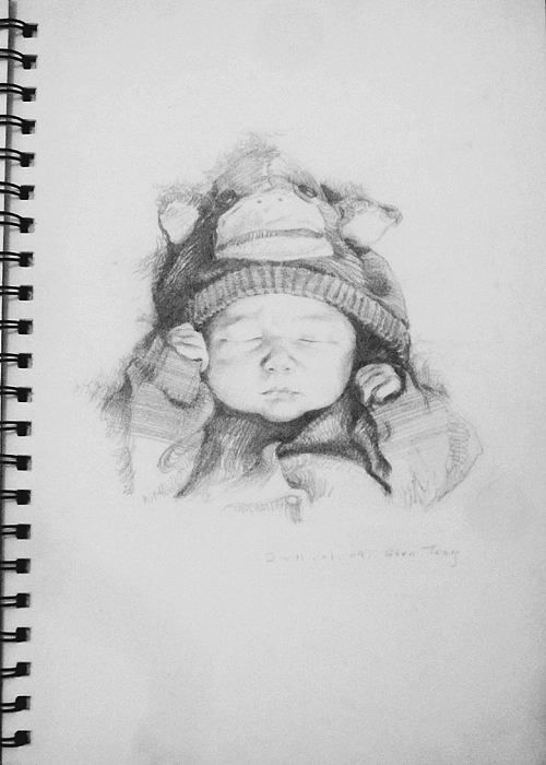 可爱的BABY(手绘）（图ZMzM1Nzk4NA==） - 商业插画 - 站酷设计师小鱼爱折腾原创素材 - 站酷ZCOOL