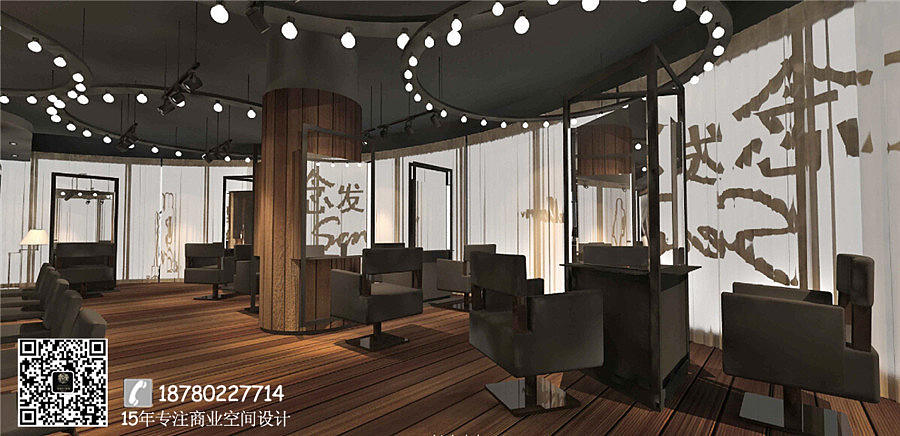 意念理发店-成都理发店装修|成都专业理发店装修公司（图ZOTY2MTcxNDA=） - 家装设计 - 站酷设计师成都美发店装修m原创素材 - 站酷ZCOOL