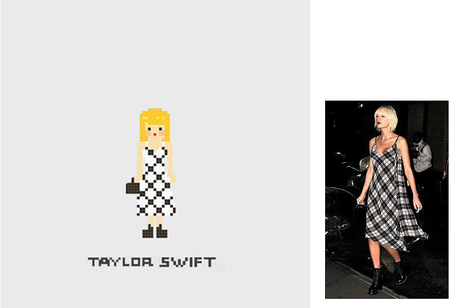 霉霉Taylor Swift 街拍照→像素画（图ZMTU0NDAwNzQ0） - 像素画 - 站酷设计师林惜吾原创素材 - 站酷ZCOOL