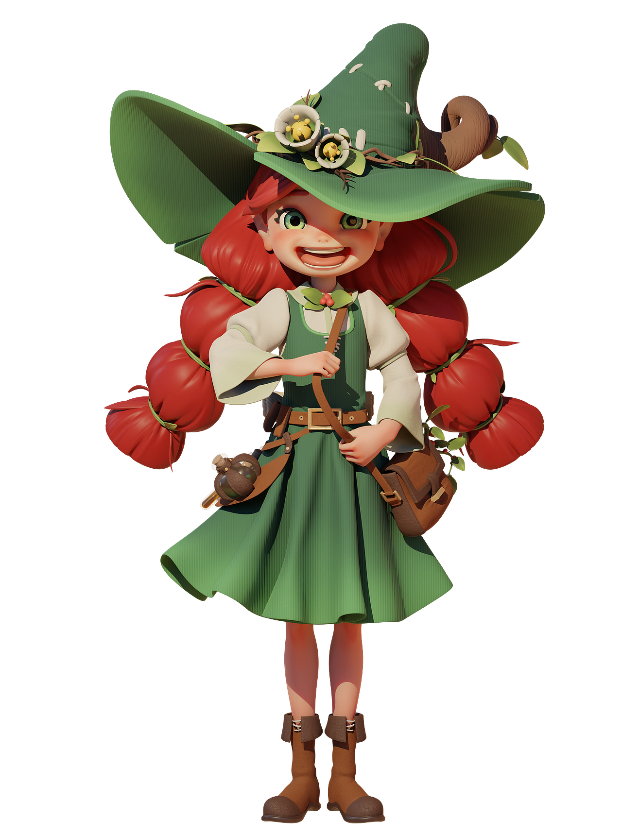 小女巫的魔法实验个人3d场景练习，