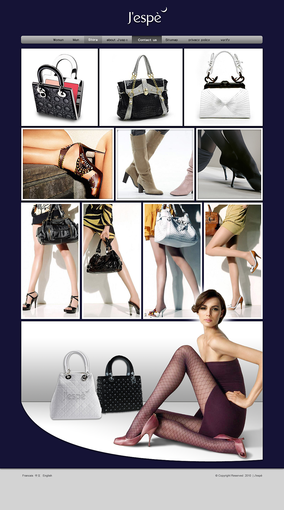 时尚鞋包网站概念设计（图ZMTQzOTAxNTc2） - 企业官网 - 站酷设计师ziyouwy原创素材 - 站酷ZCOOL