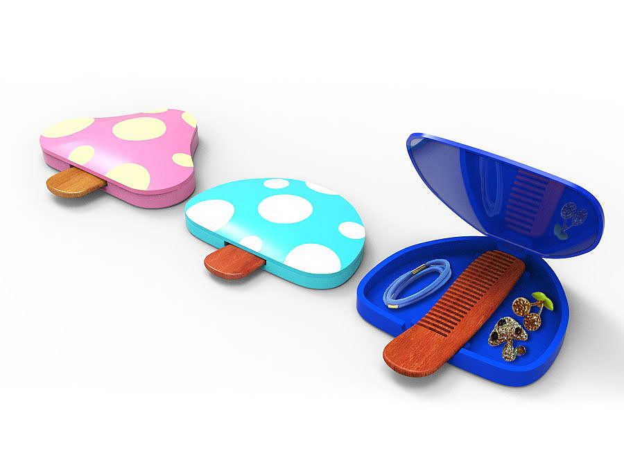 蘑菇梳妆盒|工业/产品|生活用品|陈庭_原创作品-站酷zcool