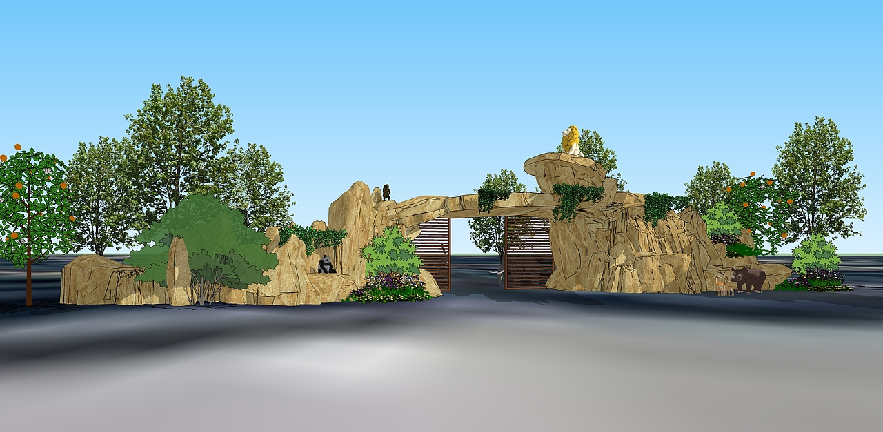 一个动物园设计（图ZNzg3MDc5MzI=） - 建筑/空间 - 站酷设计师九层之台原创素材 - 站酷ZCOOL