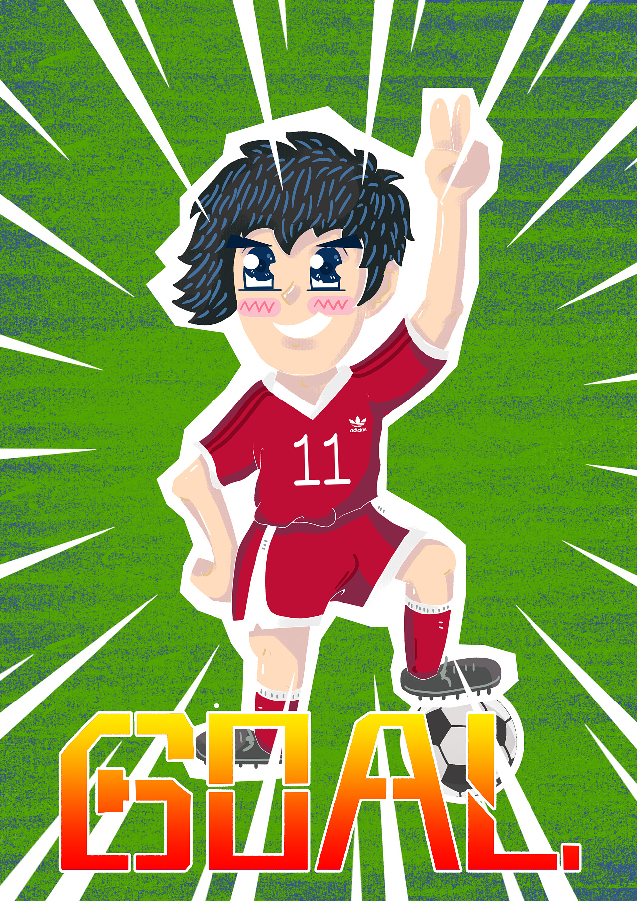 goal|插画|创作习作|强子哥哥_sb - 原创作品 - 站酷 (zcool)