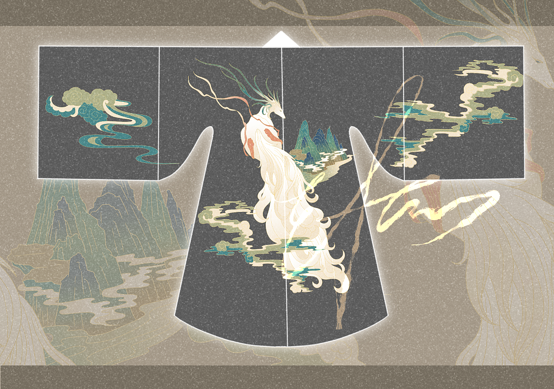 汉服设计——山海经玃如|服装|其他服装|efanlu_原创作品-站酷zcool