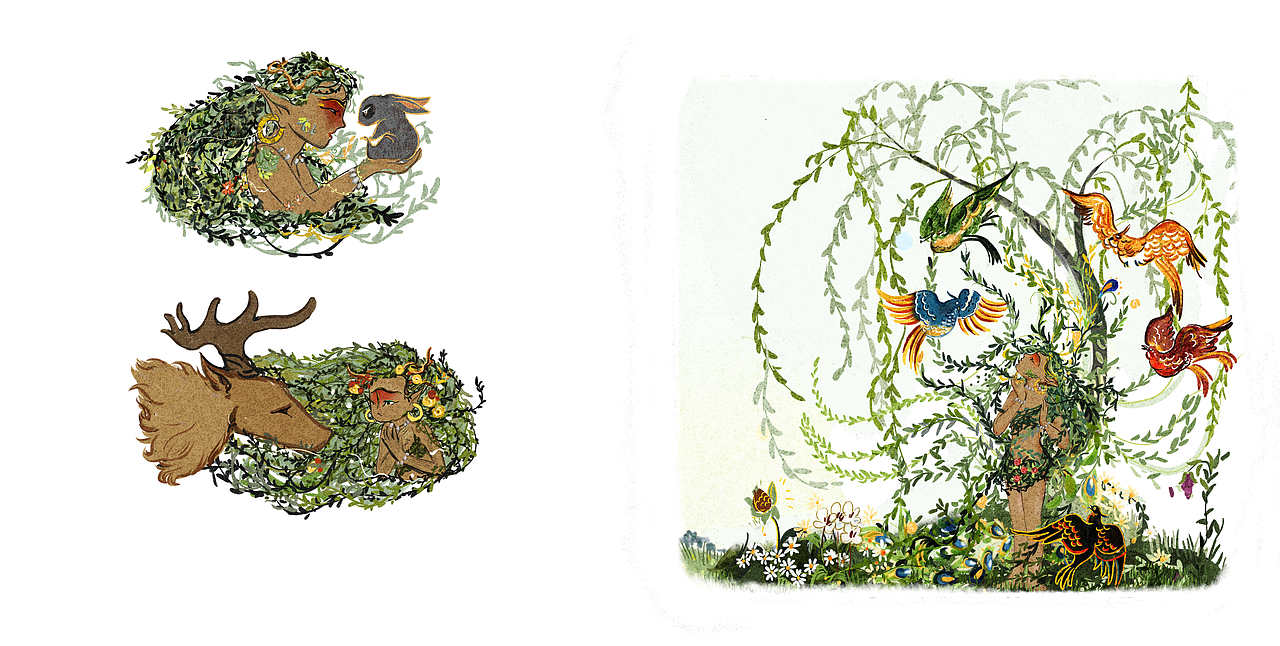 绘本《楚辞-山鬼》