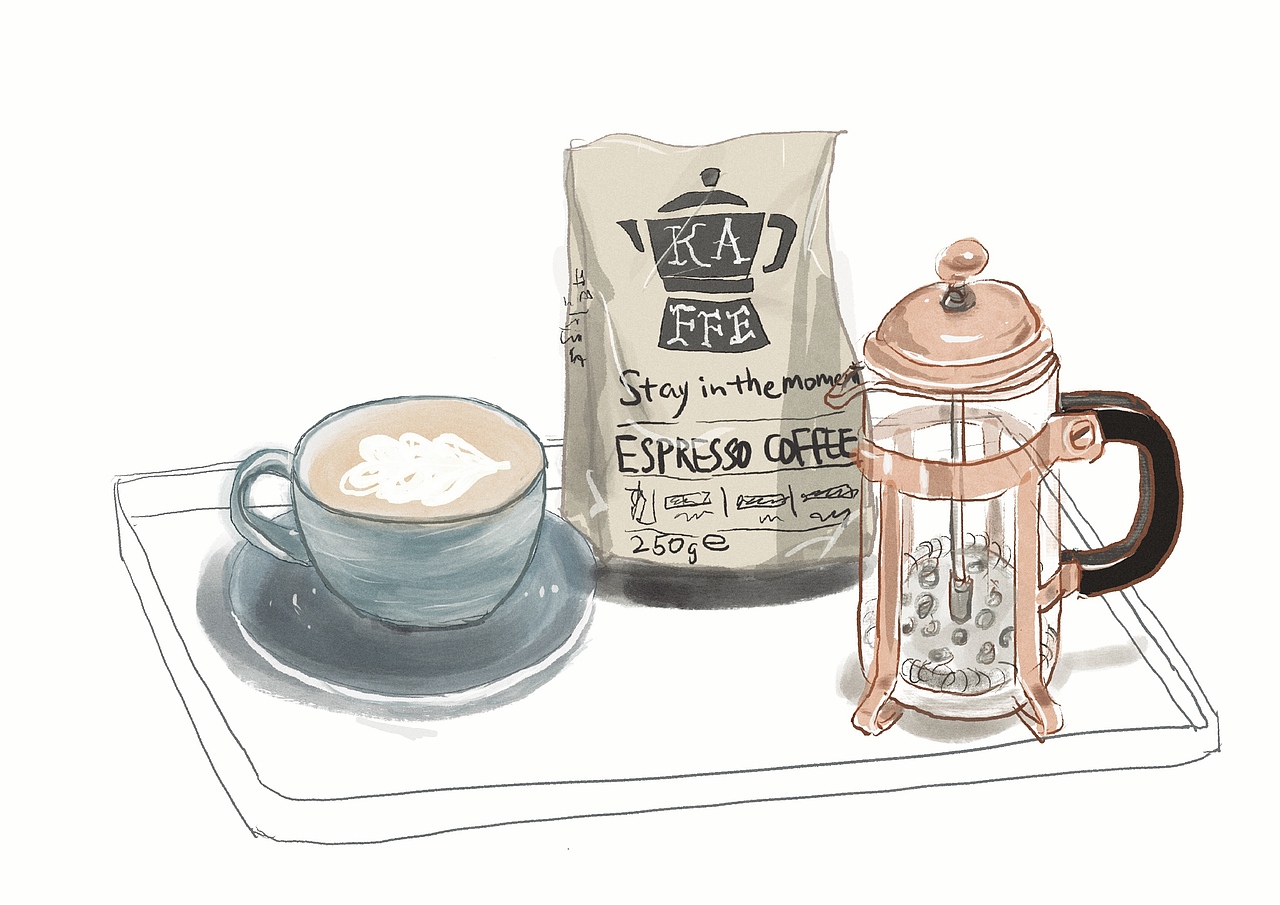 极简生活书籍插画