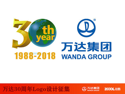万达30华诞立体logo