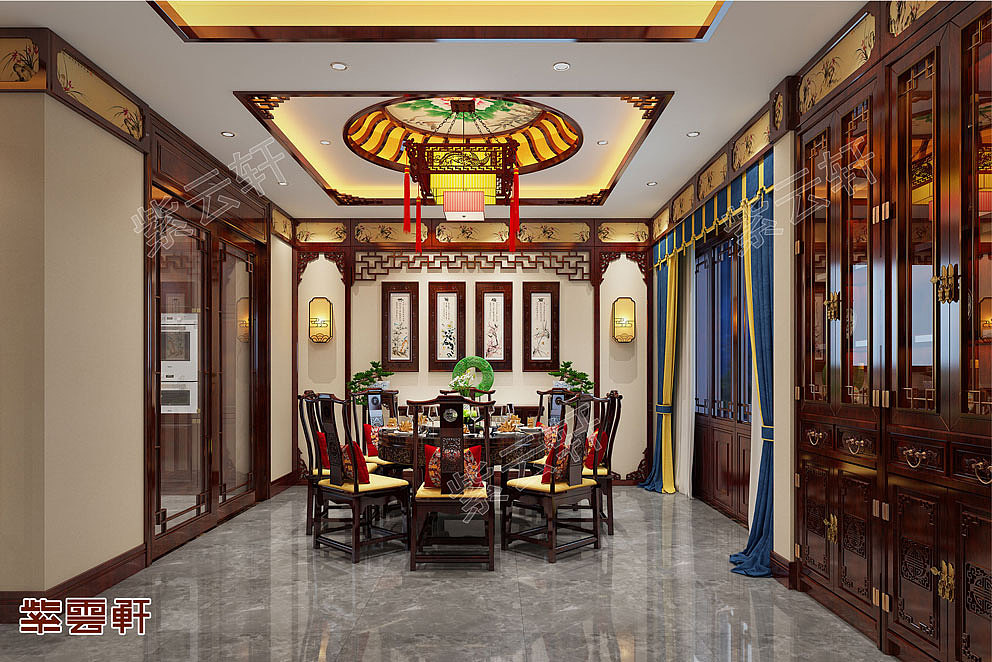 紫云轩古典中式别墅豪宅装修