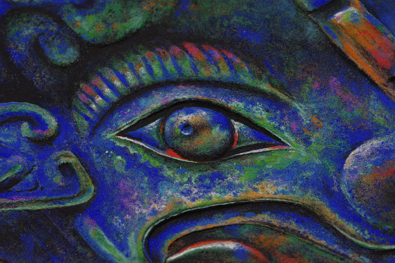 【岩彩•青铜器】望山 • 千年之蓝