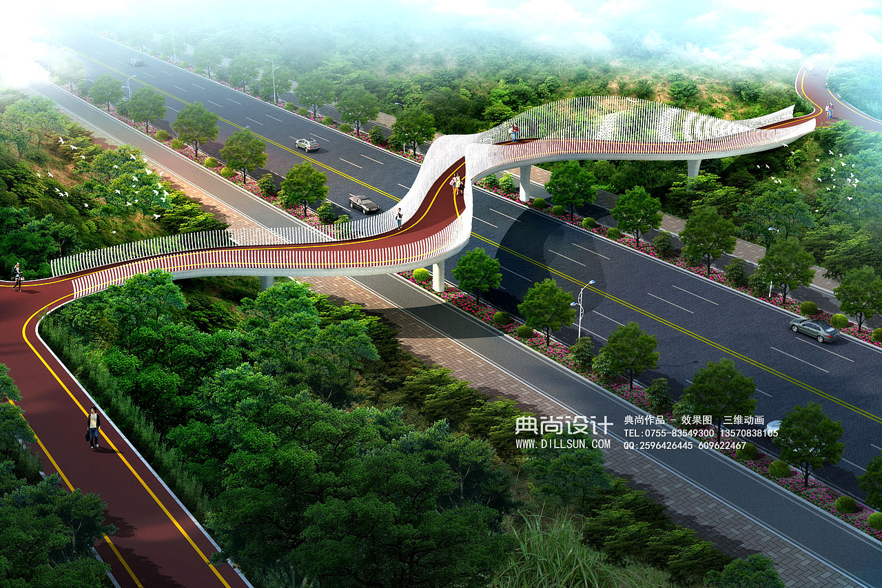 桥梁设计效果图 4