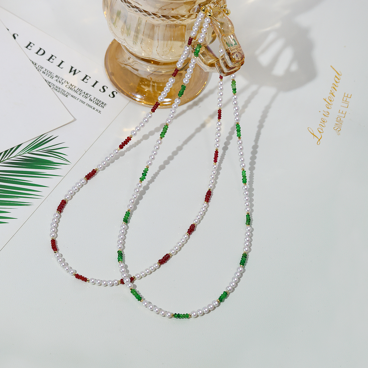 珠宝产品摄影 - 珍珠项链系列