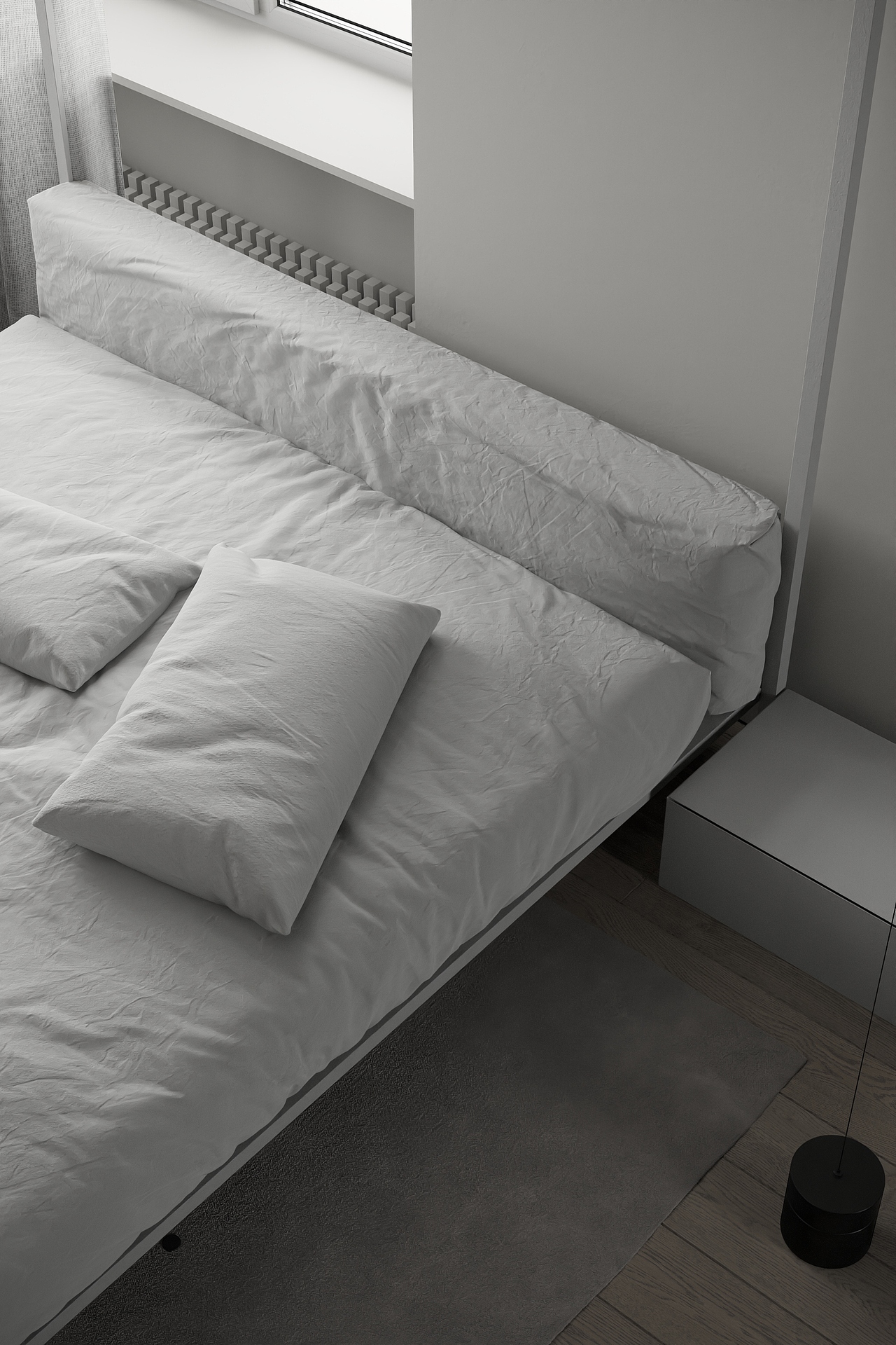 極簡的平層公寓