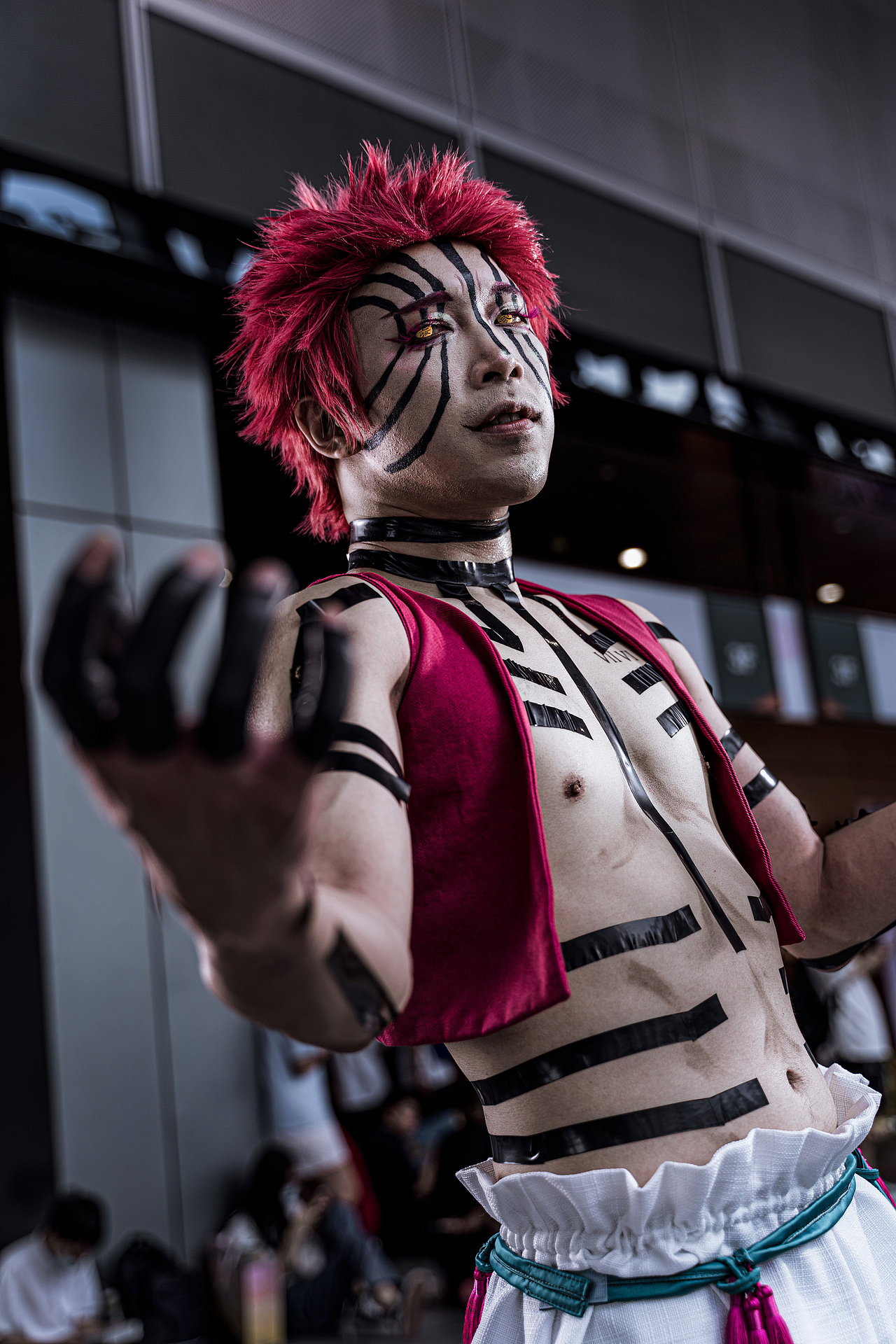 202207萤火虫漫展返图 鬼灭之刃 上弦之叁·猗窝座（图ZMzEwMTIyOTg0） - 人像摄影 - 站酷设计师大夫Photography原创素材 - 站酷ZCOOL