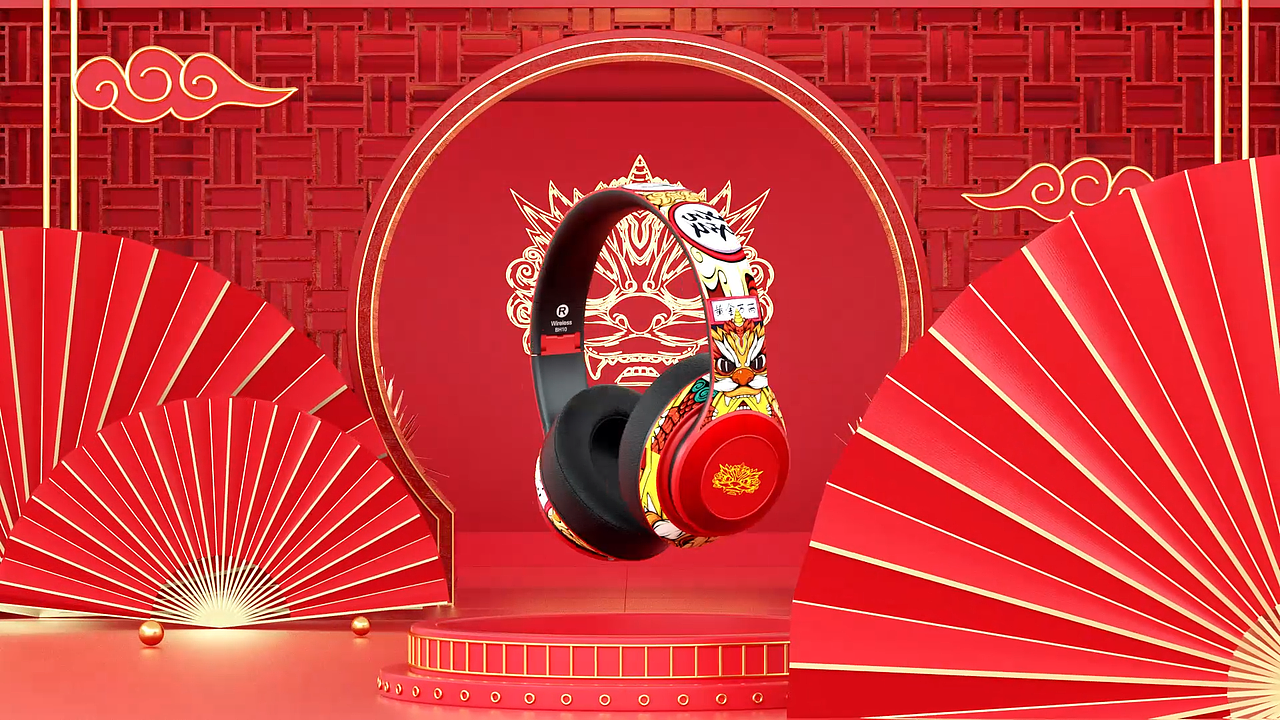 国朝系列 | 奇联无线耳机产品宣传视频（图ZMzMyNjAyNTA0） - 产品 - 站酷设计师孟Sir先生原创素材 - 站酷ZCOOL