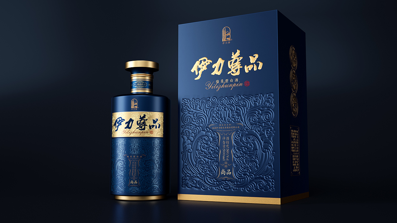 伊力尊品 白酒包装设计（图ZMzIyMDQ0OTgw） - 包装 - 站酷设计师闲云野乐原创素材 - 站酷ZCOOL