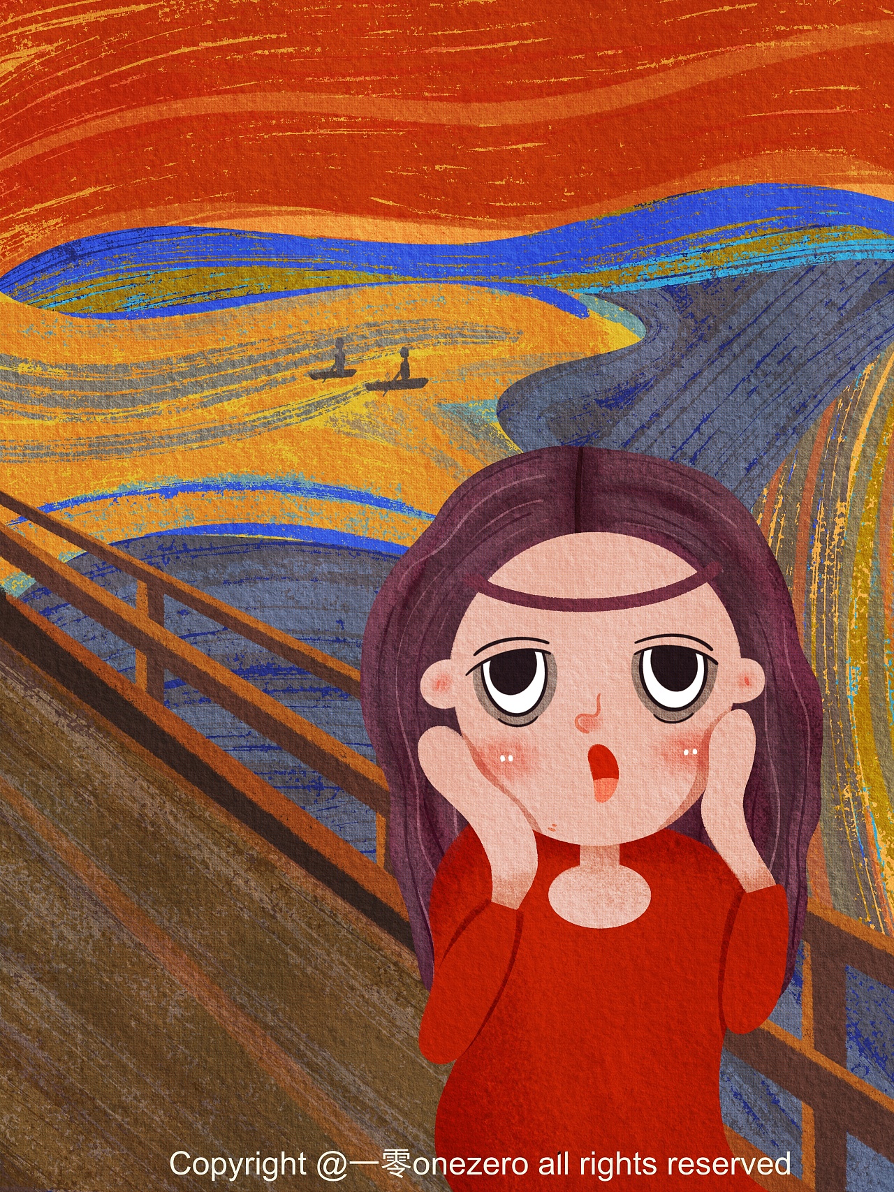 名画转插画 黑眼圈系列|插画|商业插画|一零onezero - 原创作品