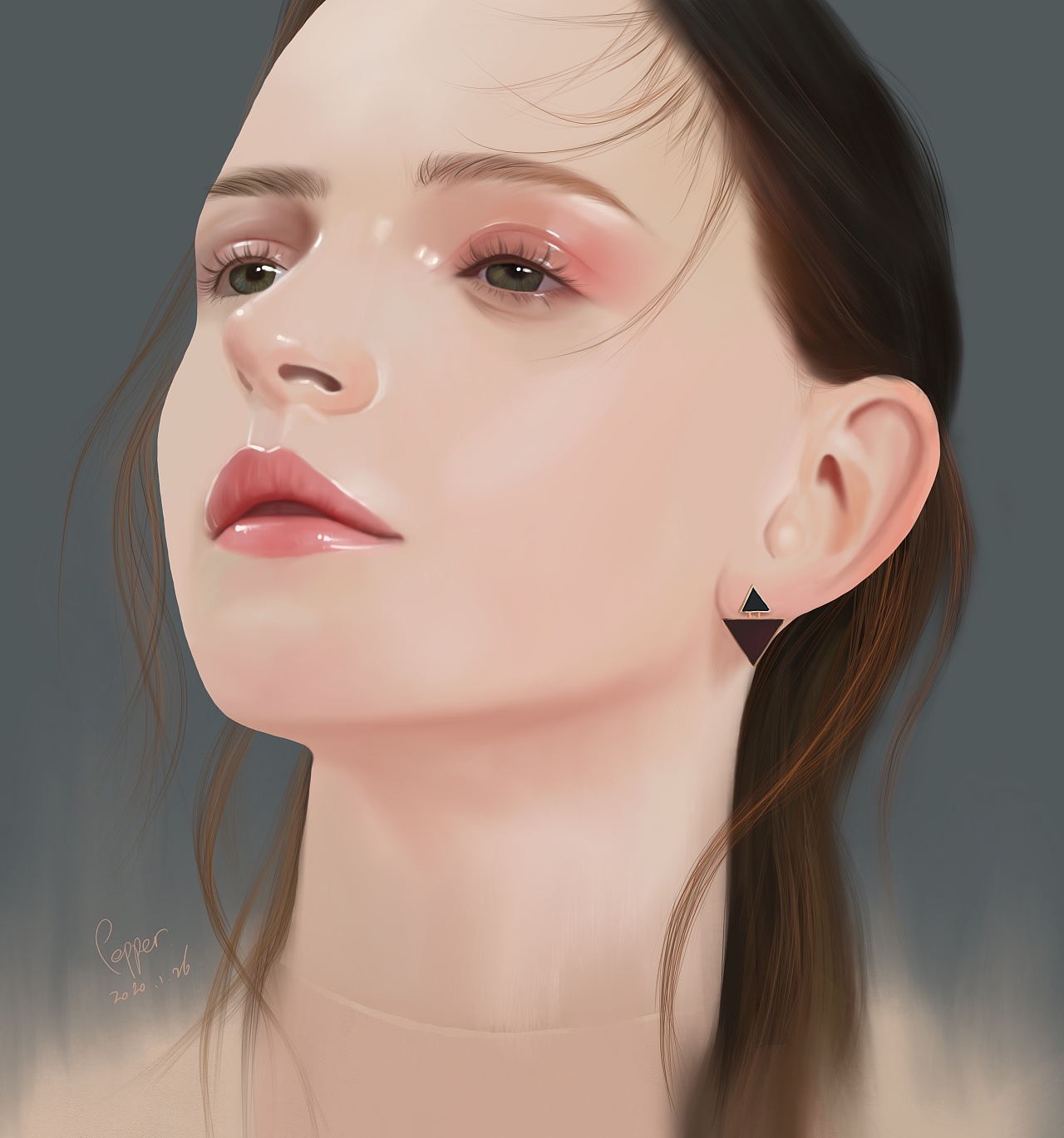 procreate人像绘画 - 原创作品 - 站酷(zcool)