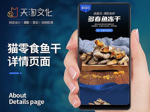 电商猫咪宠物食品小鱼干多春鱼猫粮详情页海报描述页