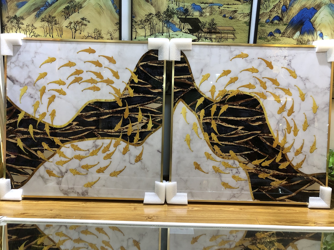 乾唐晶瓷画展示