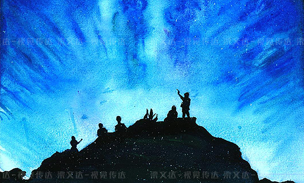 水彩星空系列4（图ZMTkzMTk0OTUy） - 绘画 - 站酷设计师Venda达先生原创素材 - 站酷ZCOOL