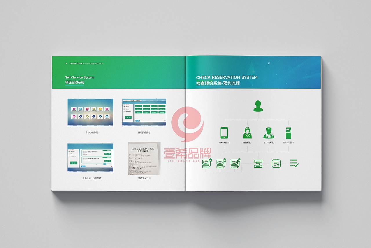 一希品牌设计--智慧门诊画册宣传册设计