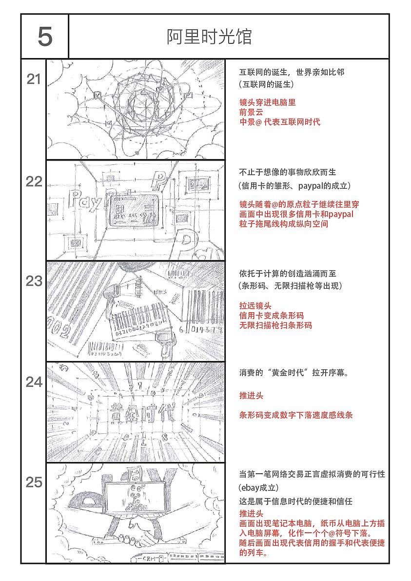 阿里巴巴时光馆分镜设计（图ZMTAxOTM3MTI4） - 设定/分镜 - 站酷设计师Wht_w原创素材 - 站酷ZCOOL