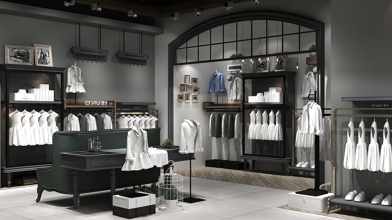 ENRU2018童装店设计（图ZMjAzMTE5NDA0） - 其他三维 - 站酷设计师wayue原创素材 - 站酷ZCOOL
