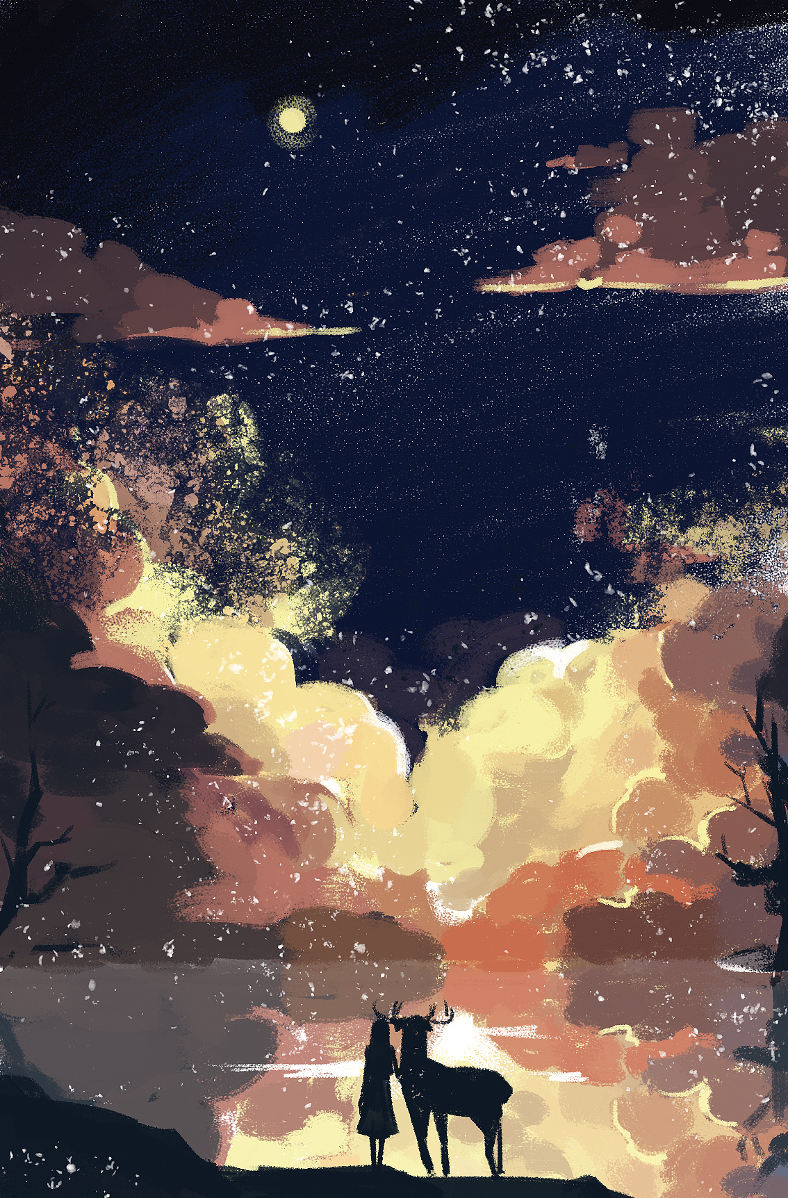 云上琉璃梦插画（图ZMTMyNTQ5OTMy） - 创作习作 - 站酷设计师三月临原创素材 - 站酷ZCOOL