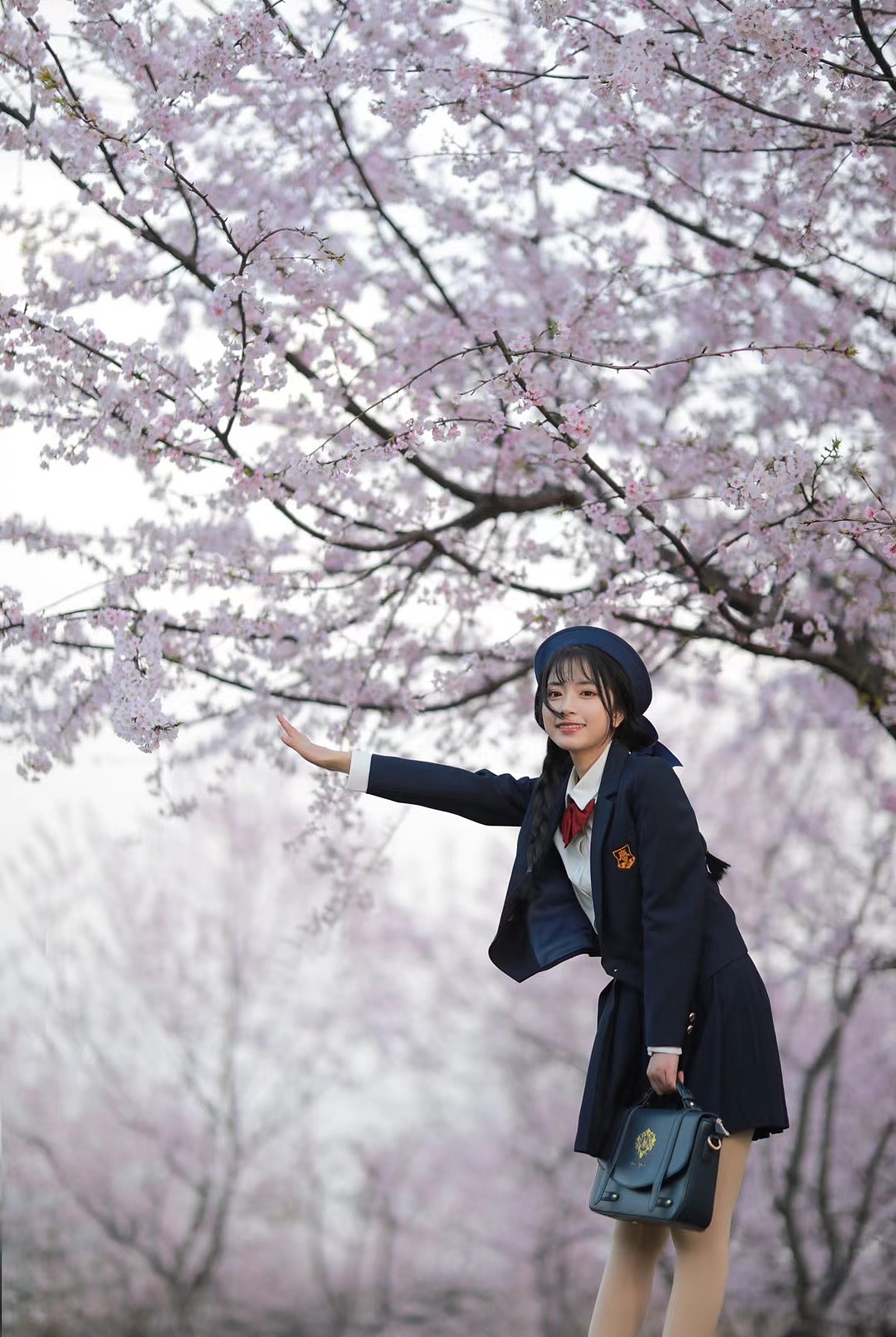 樱花jk少女写真