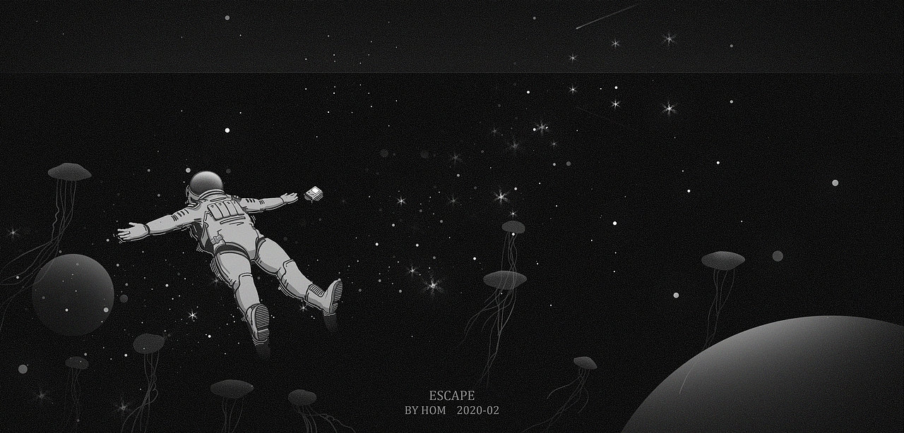 ESCAPE-希望丨2020（图ZMTk1NjI1OTM2） - 艺术插画 - 站酷设计师翁坤鸿原创素材 - 站酷ZCOOL