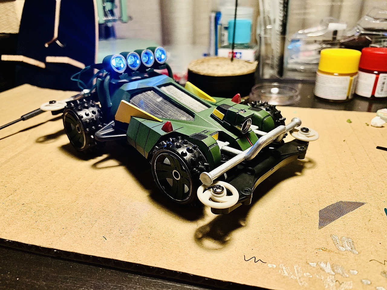 田宫迷你四驱车三千太阳外观diy